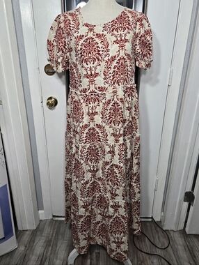 Yesno Boho Short Sleeve Tiered Maxi Dress Sz Small NWT